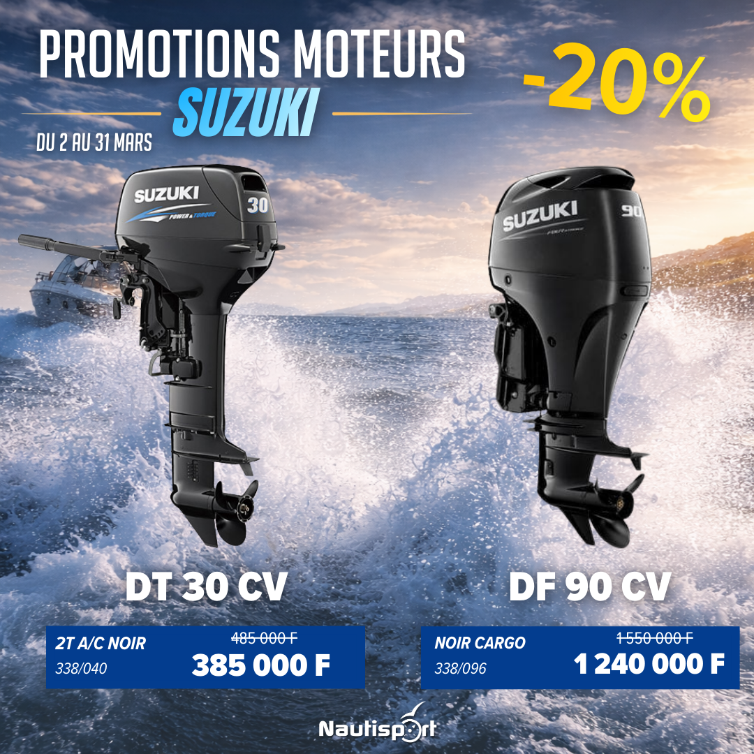promotion moteurs suzuki marine nautisport tahiti mars 2026
