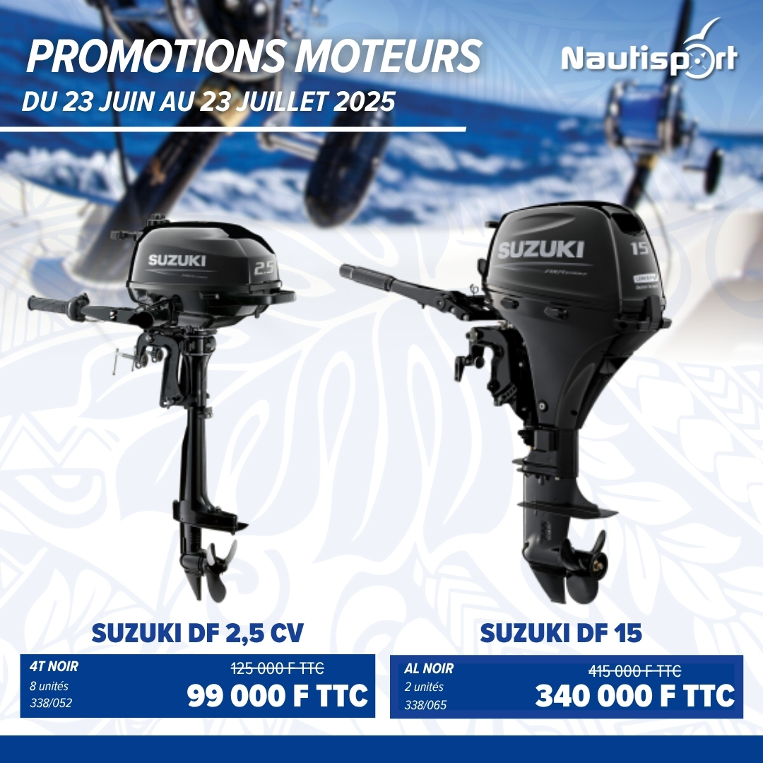 Promotions Moteurs Suzuki Nautisport Juillet 2025