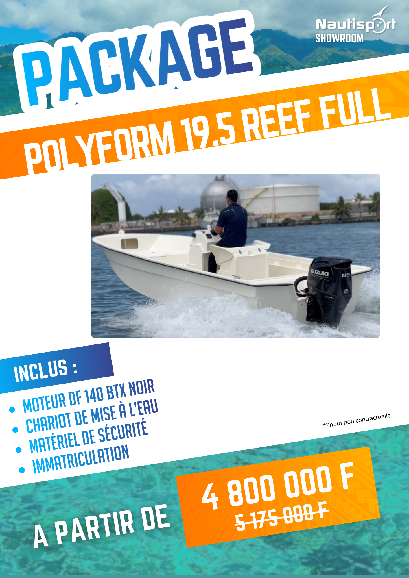 polyform 19.5 nautisport tahiti suzuki marine