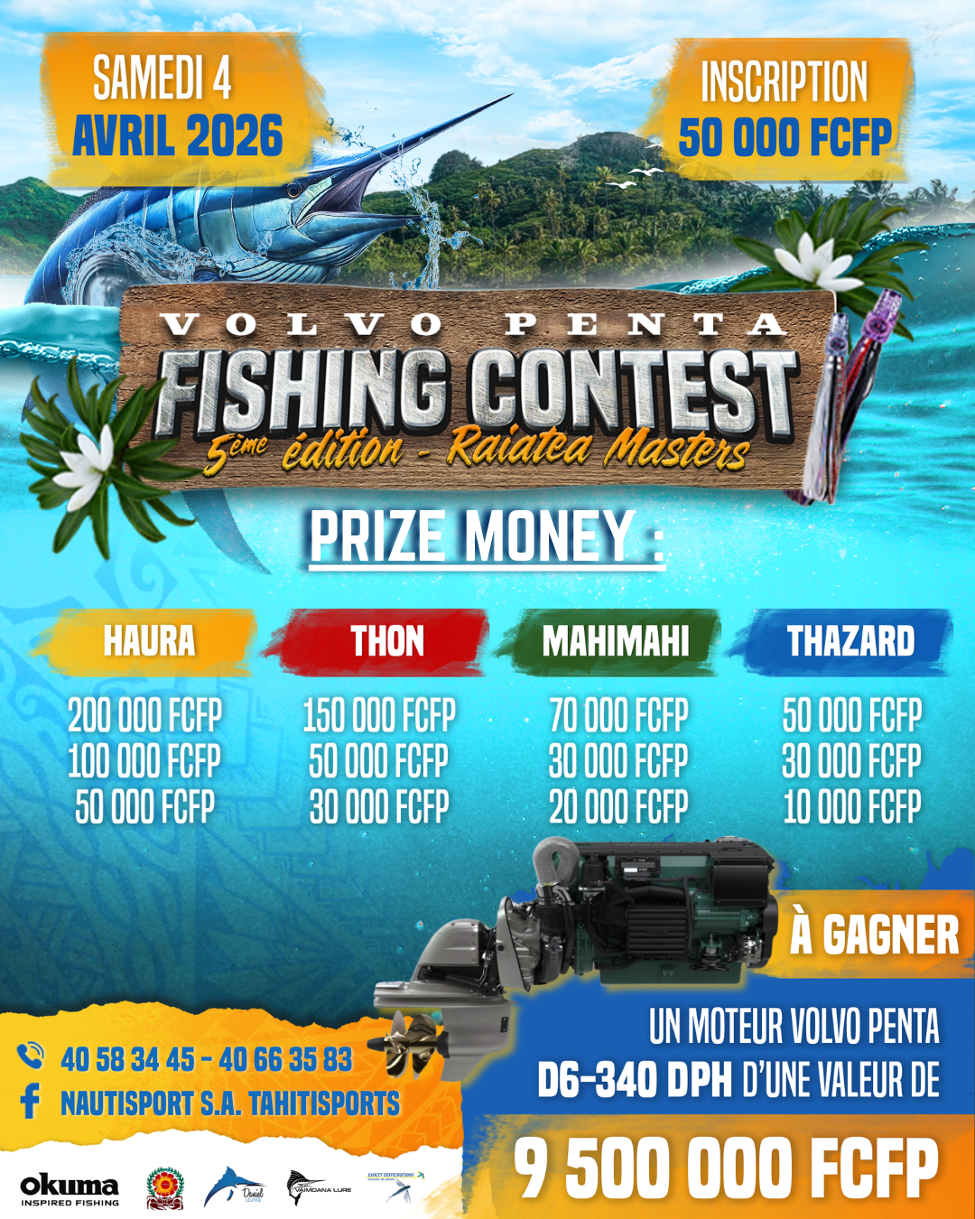 concours de peche nautisport tahiti volvo penta