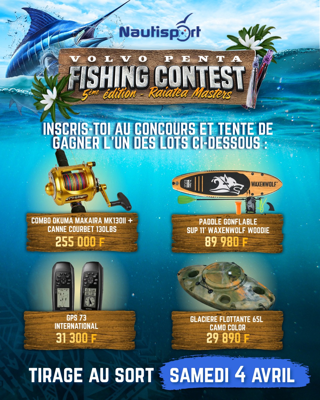 concours de peche nautisport tahiti volvo penta